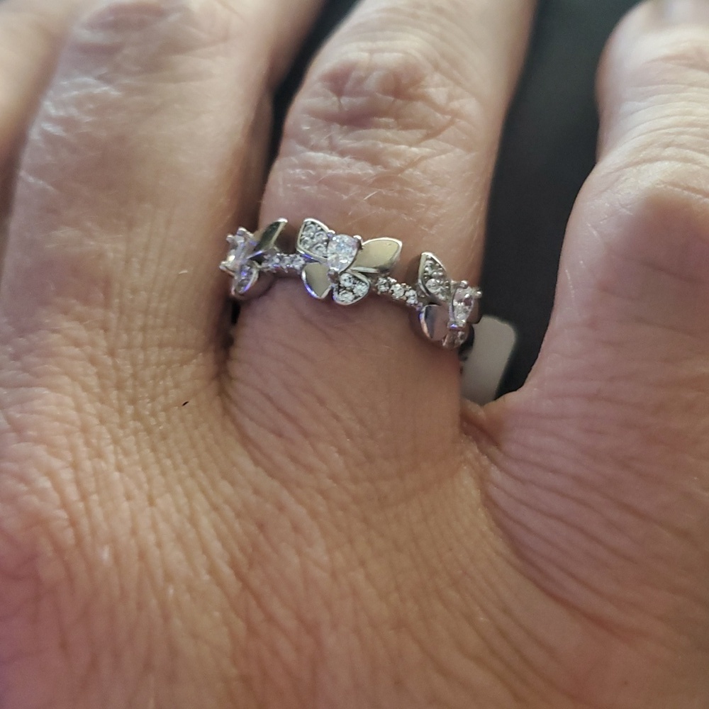 STERLING SILVER BUTTERFLY RING